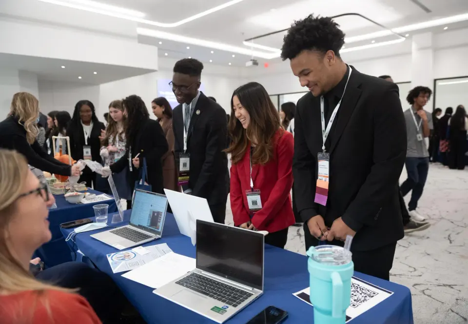 Students meet with industry representatives at the 2025 Instruction 2 Industry Future Ready Conference