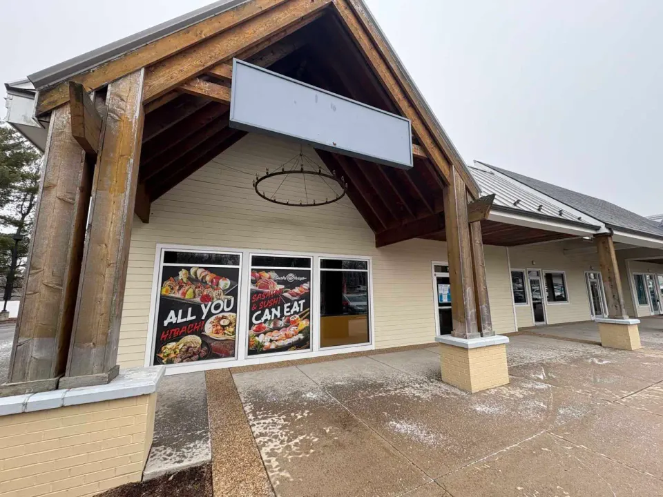The site of the forthcoming Sushi Ohayo in West Falls Church (staff photo by Jared Serre)