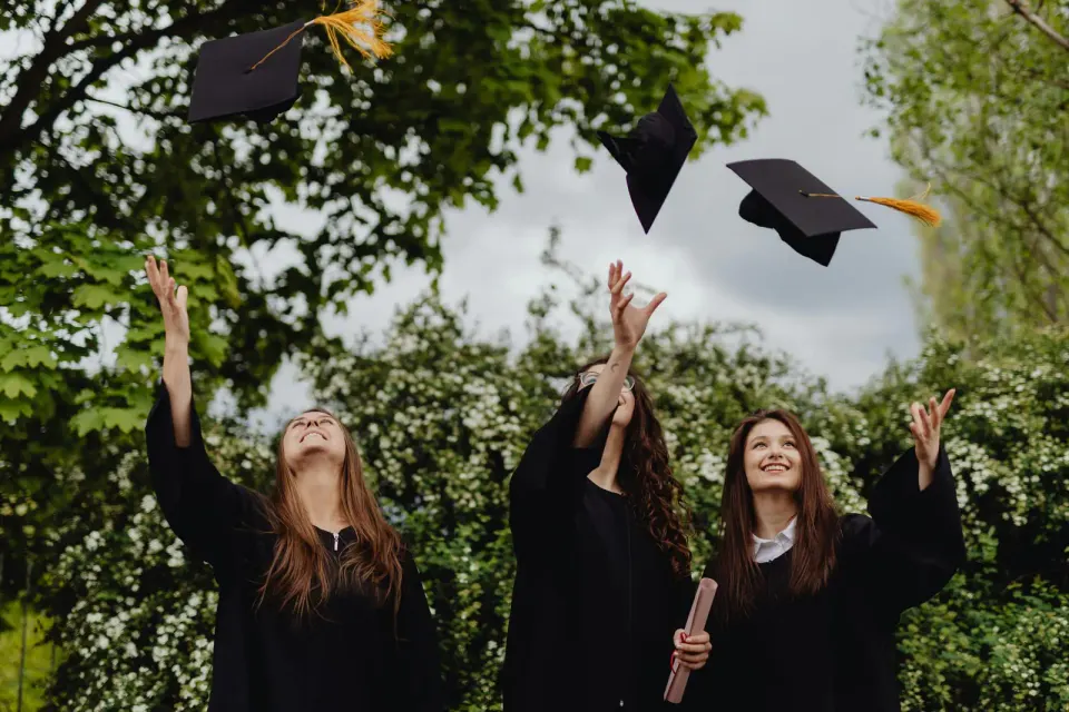 "Once the almost-grads marched in, things got interesting...." Photo by Karolina Grabowska.