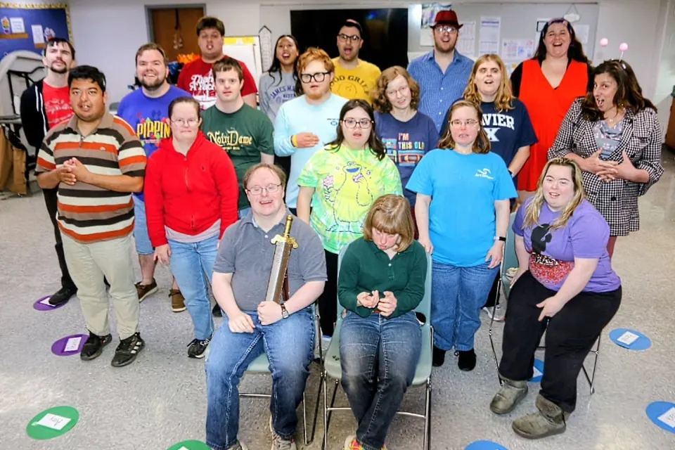 Cast and crew of ArtStream Company B (staff photo by Scott McCaffrey)