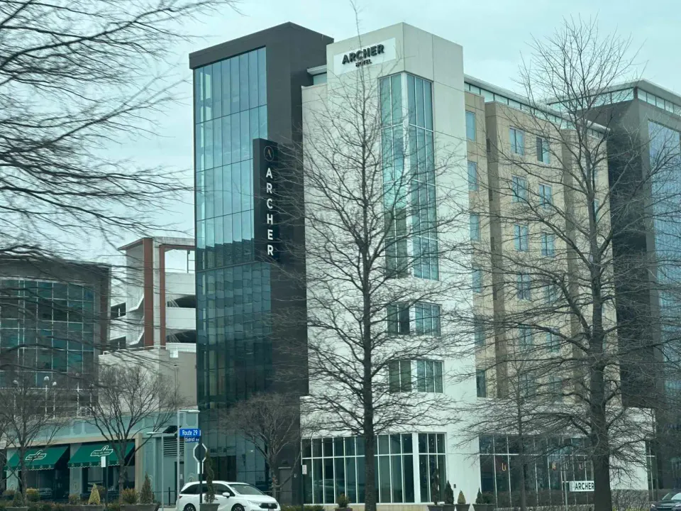 Archer Hotel at the Mosaic District in Merrifield (staff photo by Angela Woolsey)