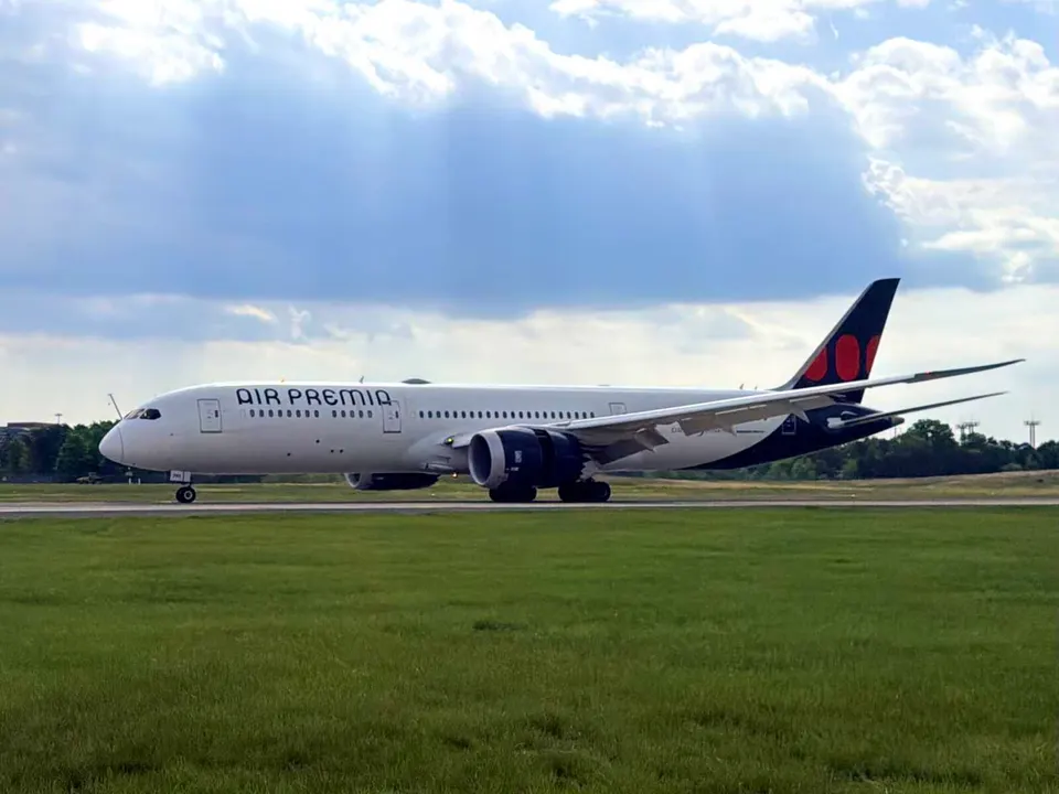 Air Premia’s first flight from Seoul to the D.C. region lands at Dulles International Airport (courtesy MWAA)