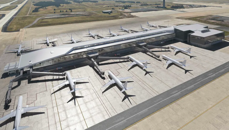 Dulles International Airport Concourse E rendering (courtesy MWAA)