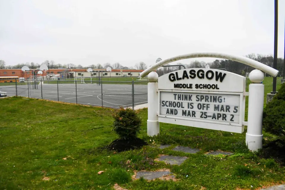 Glasgow Middle School in Lincolnia (staff photo by James Jarvis)