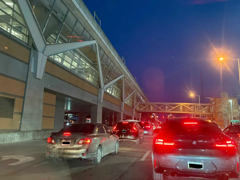Evening rush hour traffic on Leesburg Pike in Tysons (staff photo by Jared Serre)