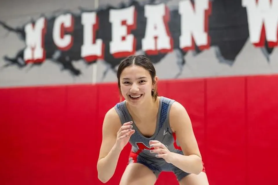 McLean High School wrestler Kaelyn MacKay