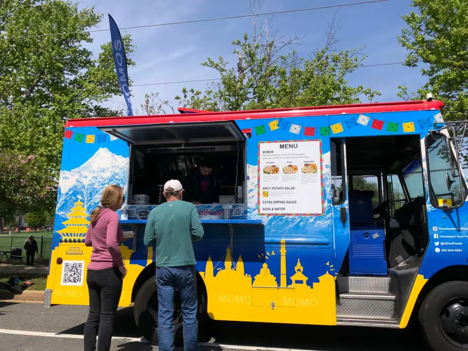Himalayan Soul Foods was among the five food trucks at the 10th annual Taste of Vienna in 2023 (staff photo by Angela Woolsey)