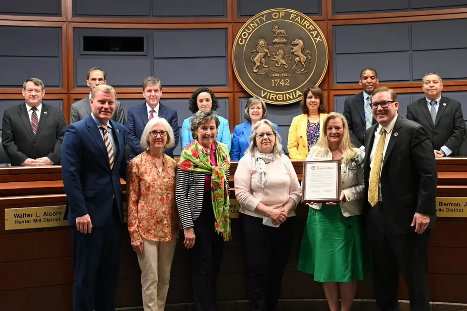 Proclamation honors 100th anniversary of the Garden Club of Fairfax (courtesy Fairfax County)
