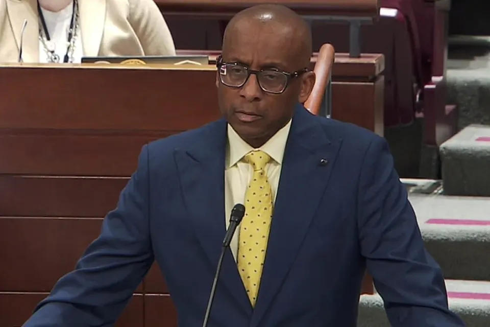County Executive Bryan Hill presents his FY27 budget (screenshot via Fairfax County)