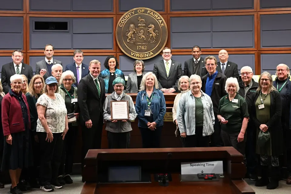 County supervisors on March 17, 2026 honored Fairfax County Master Gardeners (courtesy Fairfax County)