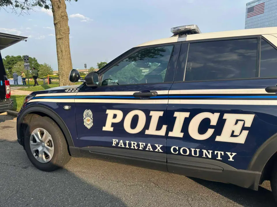 Fairfax County Police Department vehicle (staff photo by Angela Woolsey)