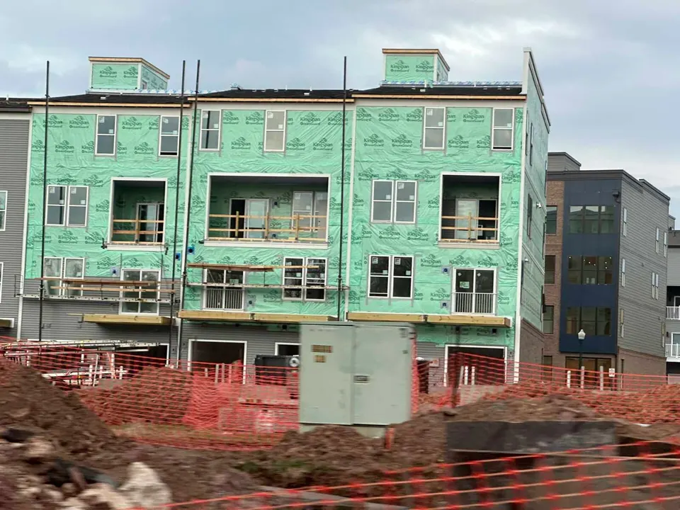 Housing under construction in the Westfields area of Chantilly in 2024 (staff photo by Angela Woolsey)