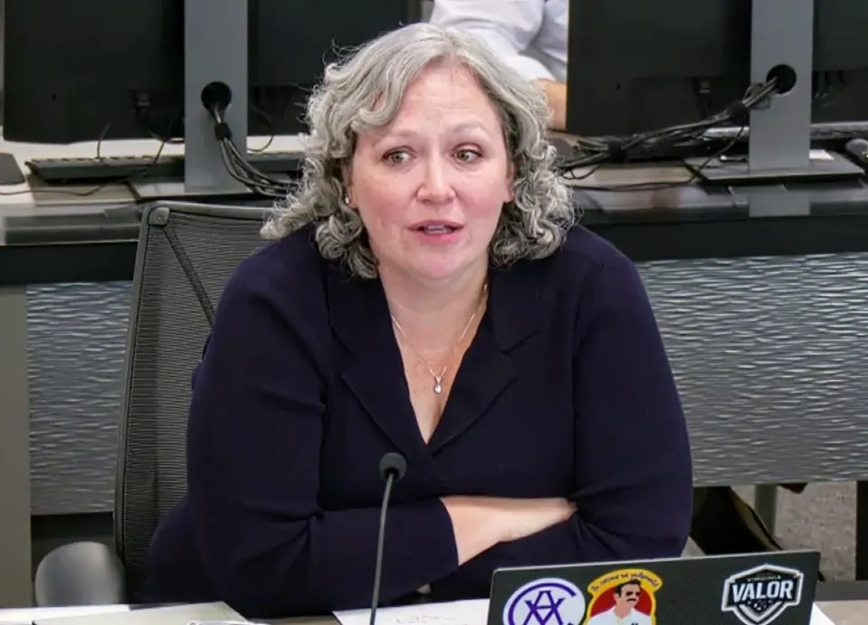 Fairfax County Chief Financial Officer Christina Jackson (screenshot via Fairfax)
