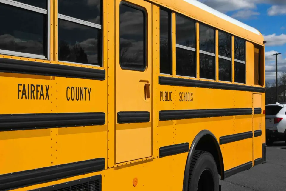 Fairfax County Public Schools school bus (staff photo by James Jarvis)