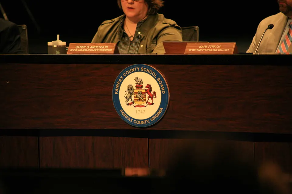Fairfax County School Board logo (staff photo by Vernon Miles)