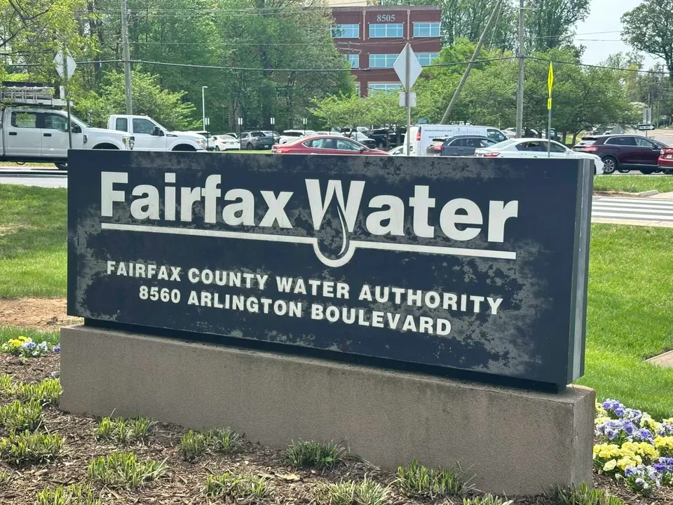 Sign for Fairfax Water’s headquarters in Merrifield (file photo)