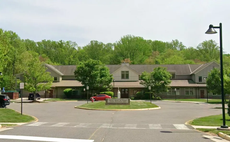 The St. Rose of Lima Priests’ Retirement Villa in Annandale was the first congregate living facility approved in Fairfax County under its current zoning ordinance (via Google Maps)