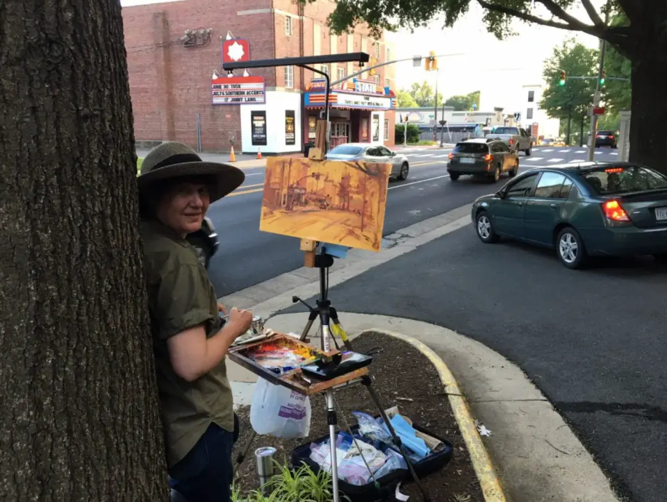 Painter Jill Banks, 2018. Courtesy FCA.