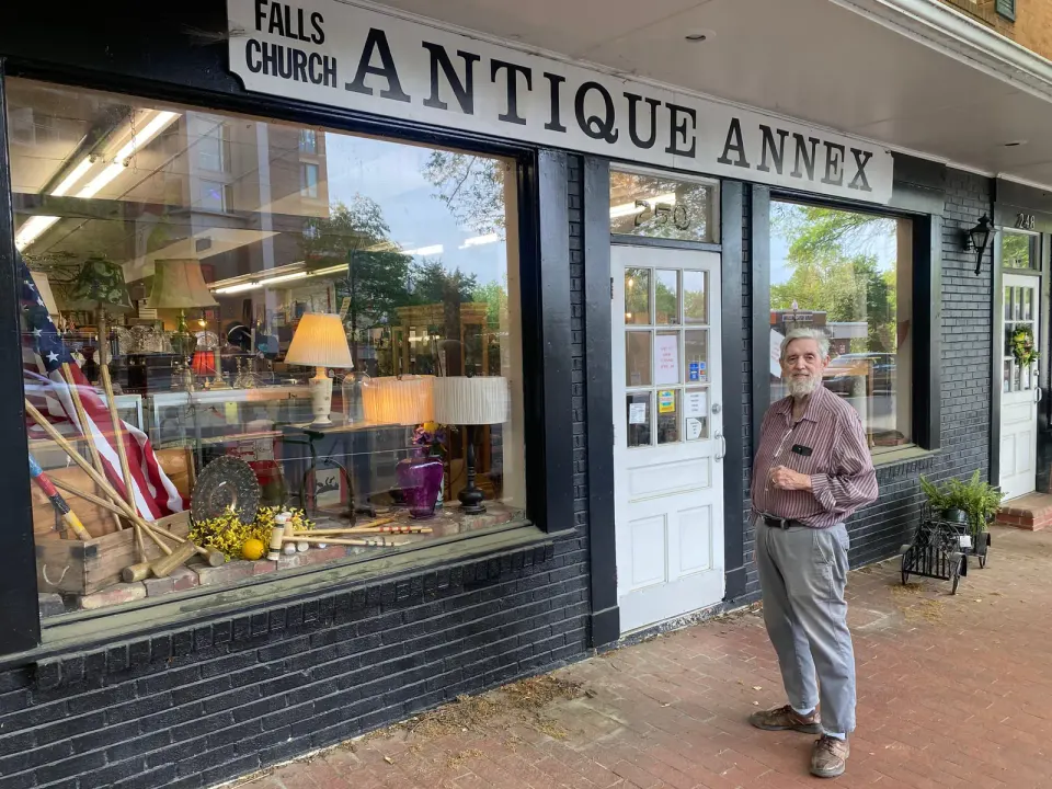 Falls Church Antique Center's Owner Paul Quinn has served the community for over 40 years. Photo by Chris Jones.
