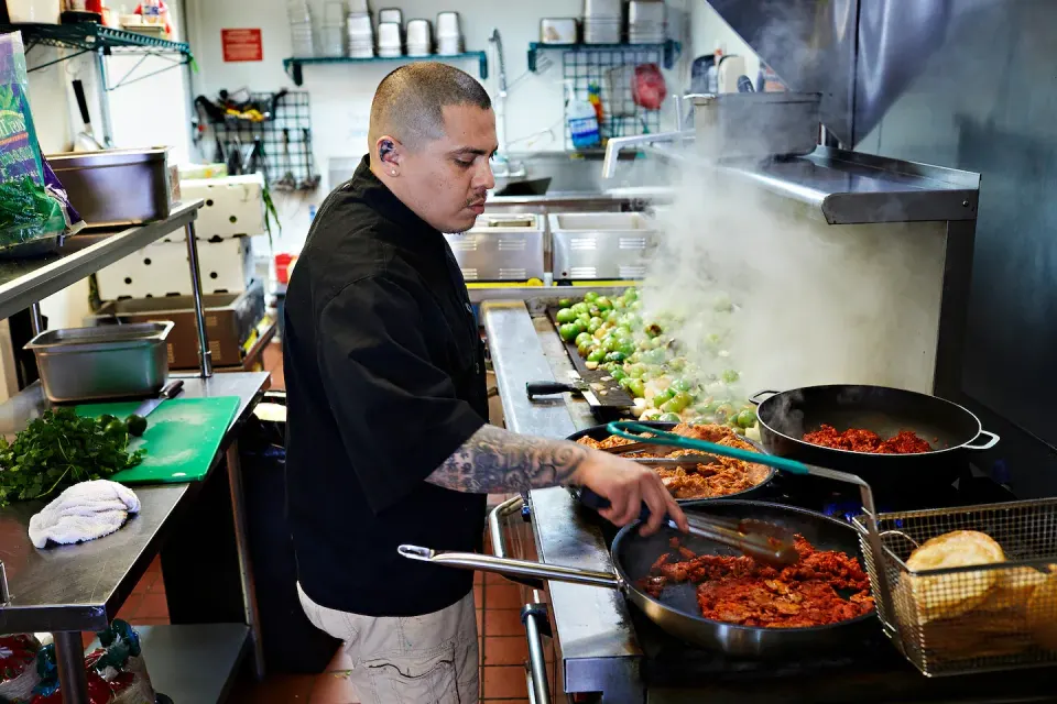 "I feel like we’re the front runners of mixing it up and showing people that halal food doesn’t have to be Middle Eastern food." Chef David Peña of La Tingeria in Falls Church...
