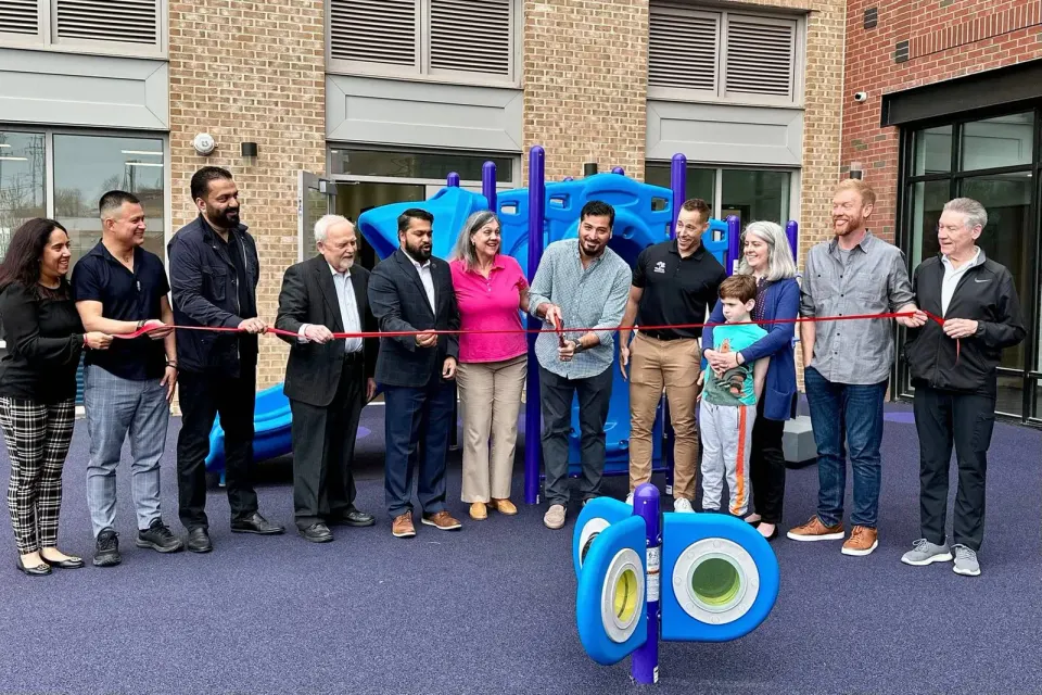 Saturday, April 5 ribbon-cutting ceremony for Tierra Encantada, a new Spanish immersion childcare and preschool in the West Falls Development at 131 Haycock Road. Photo...