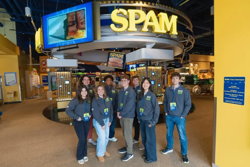 And this news isn't spam! Meridian H.S. graduate, Adam Belouad, 19, (back row, first on left) with nine other 2025 "Food Heroes" at Hormel Foods' Global Headquarters in Austin,...