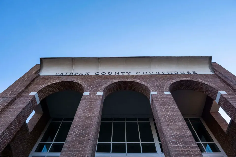 The Fairfax County Courthouse (staff photo by Jay Westcott)