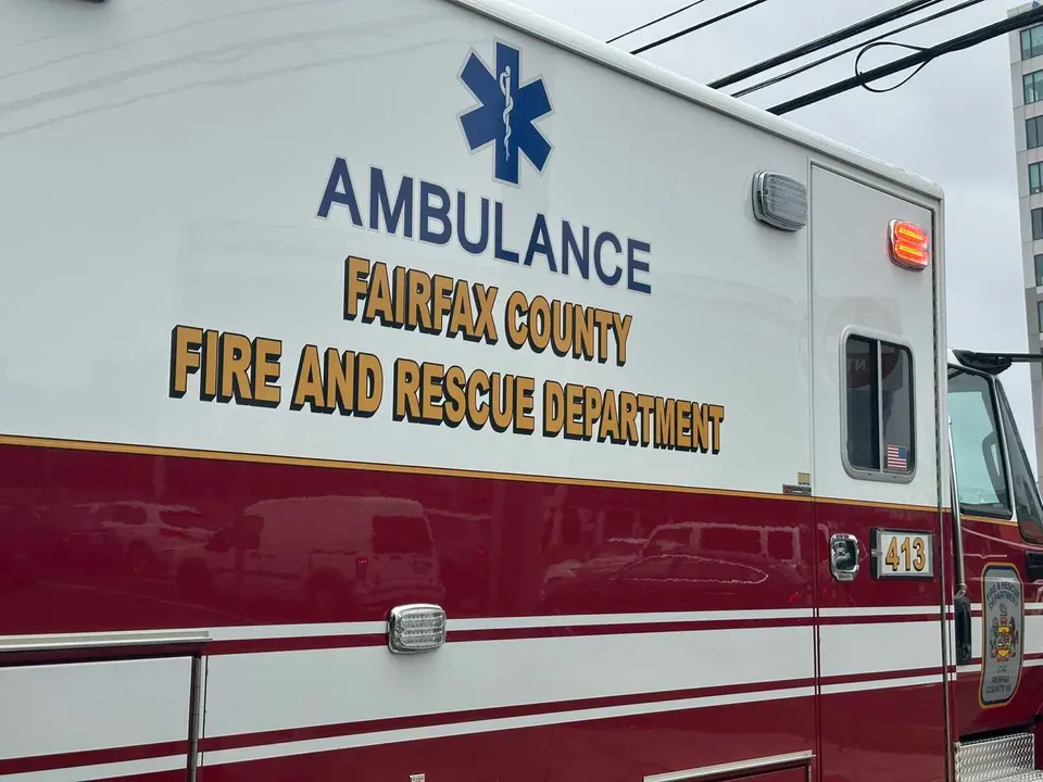 Fairfax County ambulance (staff photo by Angela Woolsey)