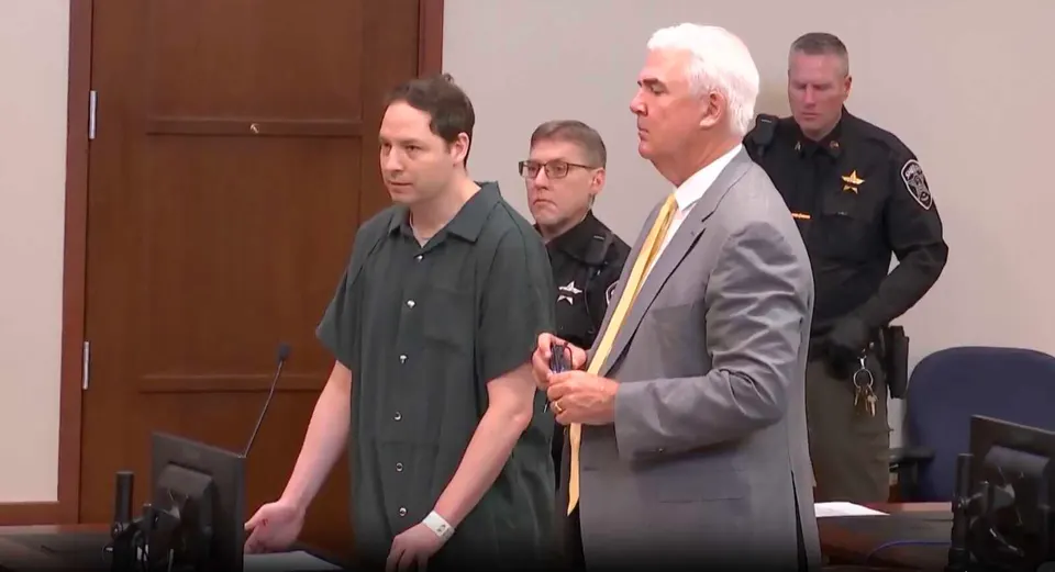 Brendan Banfield speaks during his sentencing on June 5, 2026 (screenshot via Law and Crime video pool feed)