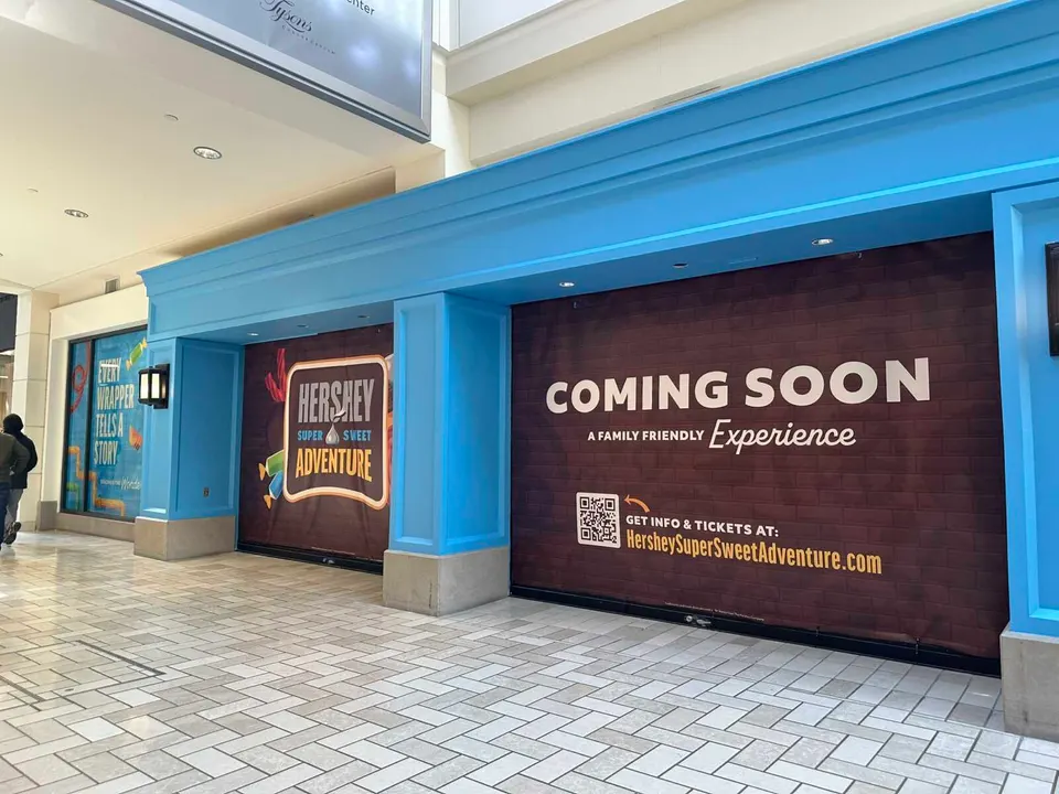 Hershey Super Sweet Adventure is coming soon to Tysons Corner Center (staff photo by Angela Woolsey)