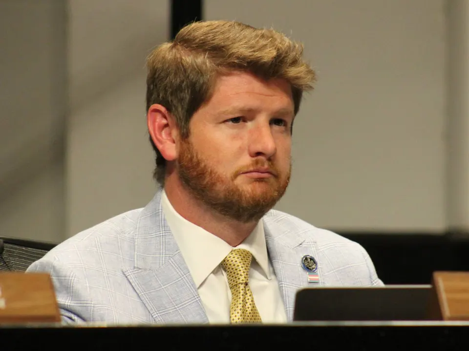 Fairfax County School Board member Kyle McDaniel (staff photo by Jared Serre)