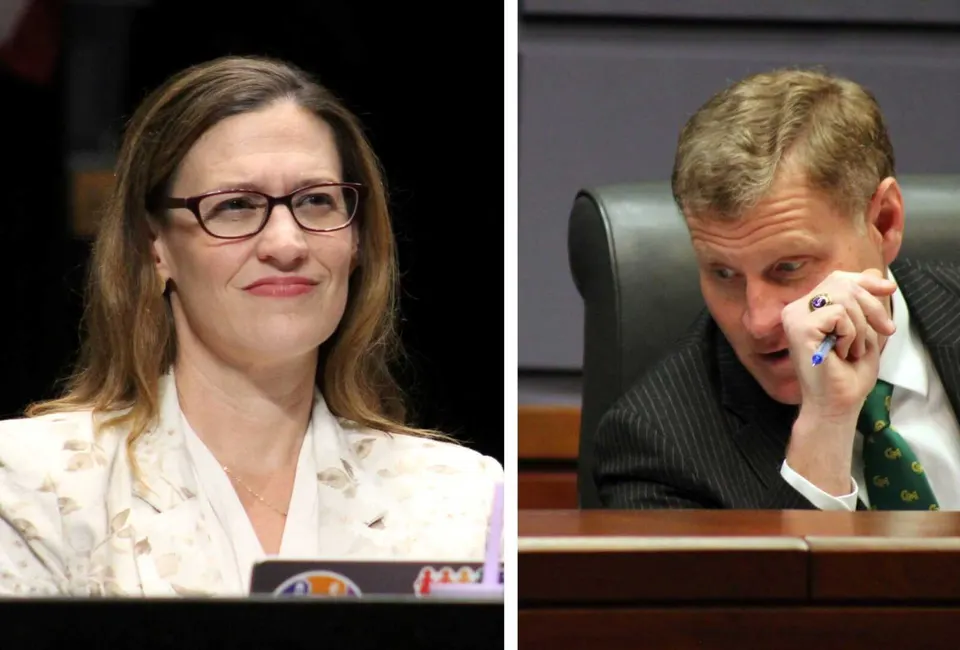 Hunter Mill District School Board Representative Melanie Meren and Fairfax County Board of Supervisors Chairman Jeff McKay (staff photos by Jared Serre)