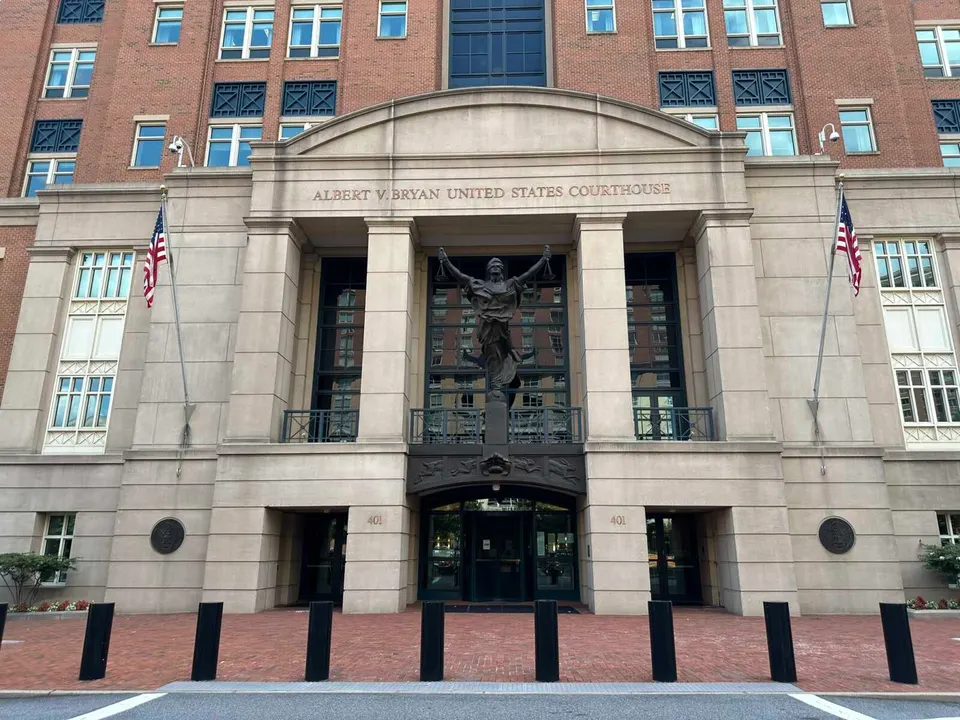 The Albert V. Bryan U.S. Courthouse in Alexandria (staff photo by Angela Woolsey)