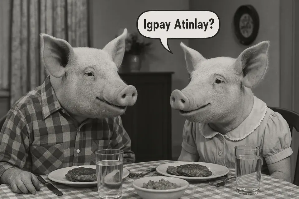 Have you gained fluency in Pig Latin -- the "secret language formed from English by transferring the initial consonant or consonant cluster of each word to the end of the word...