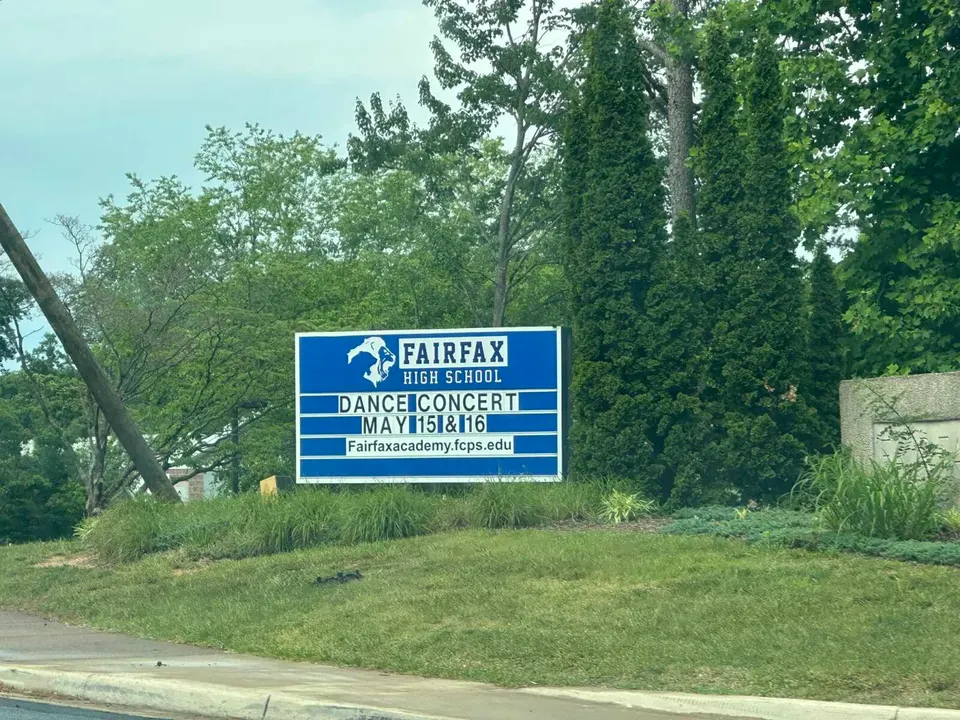Fairfax High School sign (file photo)