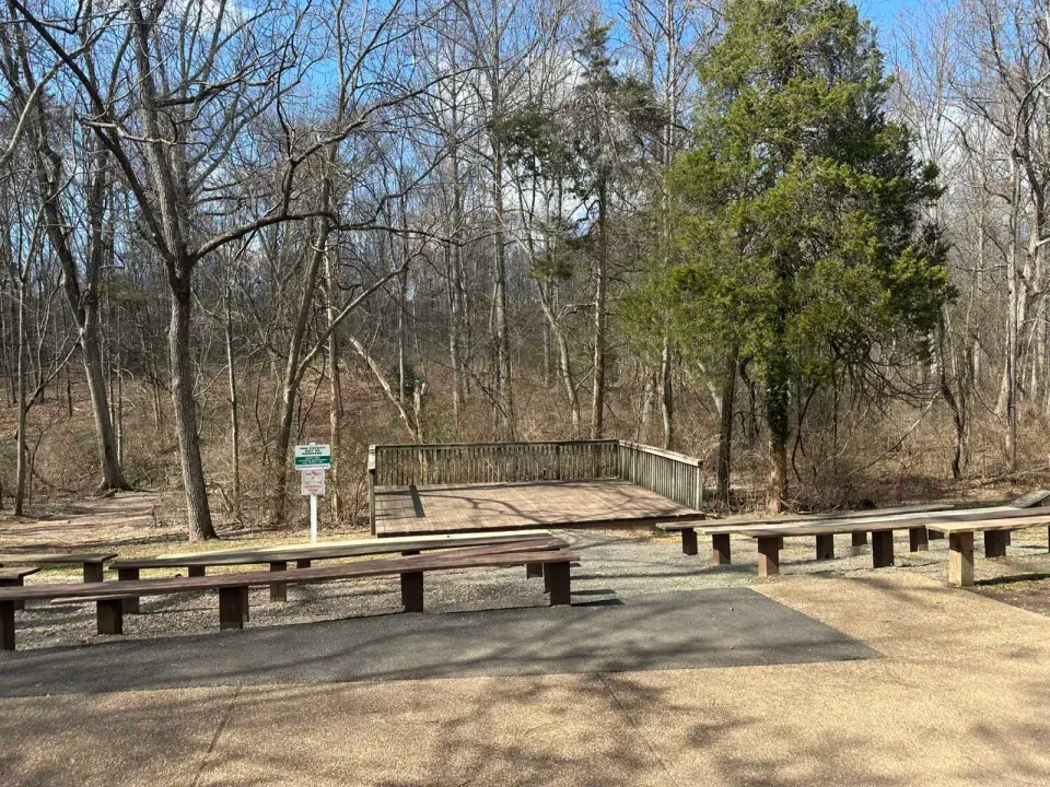 The amphitheater at Ellanor C. Lawrence Park in Chantilly (staff photo by Angela Woolsey)
