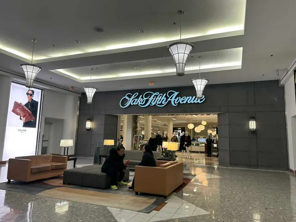 Saks Fifth Avenue inside Tysons Galleria (staff photo by Angela Woolsey)
