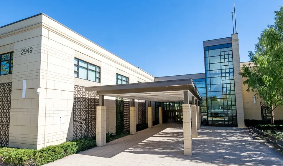 Entrance to the newly named Skyview High School in Herndon (via FCPS)