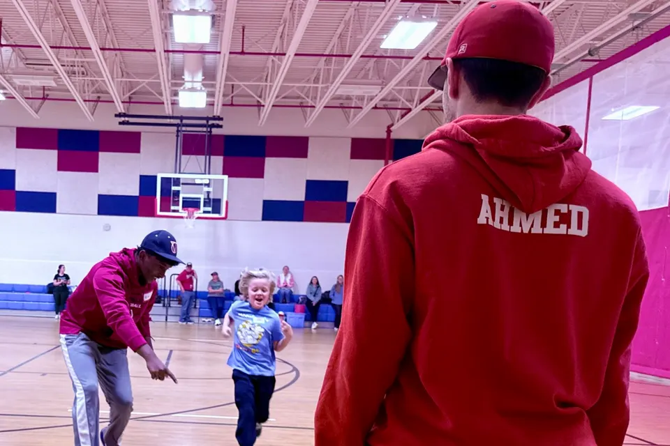 Thomas Jefferson High School for Science and Technology baseball clinic for special needs kids