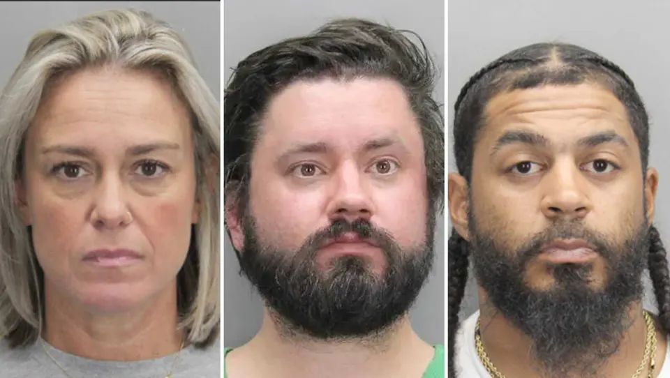 Left to right: Stephanie Gale, Matthew Thorsen and Trevor Papavasiliou (courtesy FCPD)