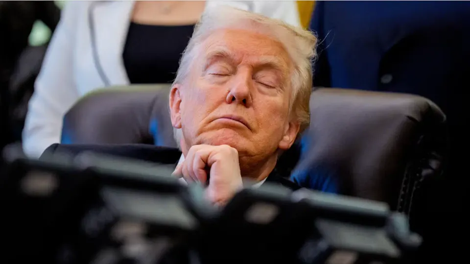 President Trump recently fell asleep on-and-off for close to 20 minutes during an official White House press event, according to The New York Times. Photo by Andrew Harnik /...
