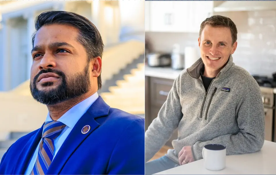 Two candidates announce runs for proposed Virginia 7th District: (left) Va. Del. Saddam Salim (37th), and (right) Former Federal Lead Prosecutor J.P. Cooney. Courtesy candidate...