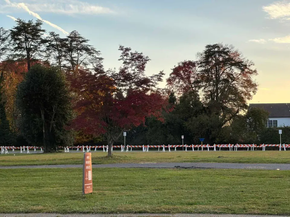 The vacant Vienna Annex site in fall 2024 (photo by Amy Woolsey)