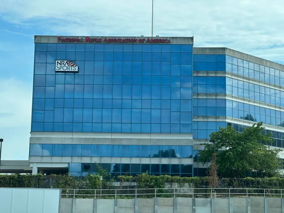 The NRA’s headquarters on Waples Mill Road (staff photo by Angela Woolsey)