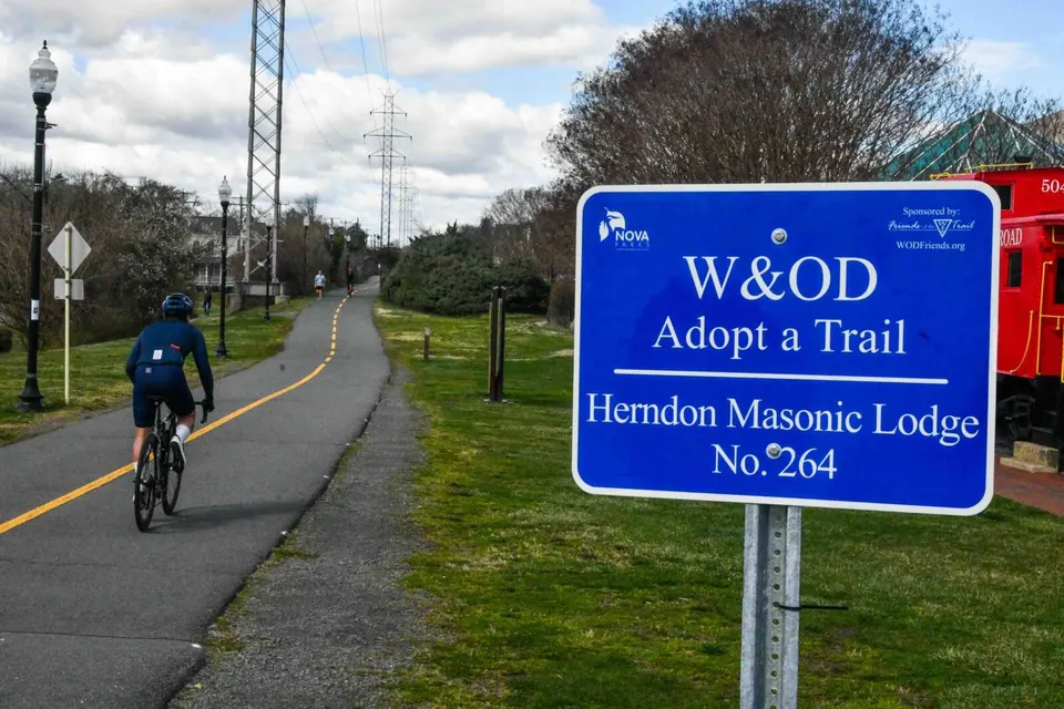 The Washington & Old Dominion Trail in Herndon (staff photo by James Jarvis)