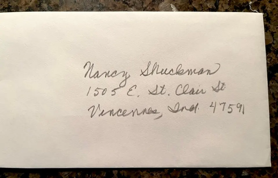 "'Mrs. Dan Schuckman,' is a former schoolmate of mine, and I know she has a perfectly good first name which isn’t Dan." Courtesy Carol McEwen.